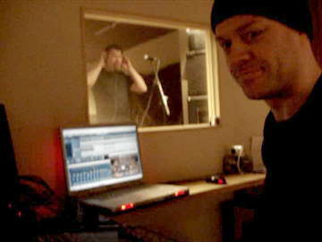 Cryoxium recording vocals.